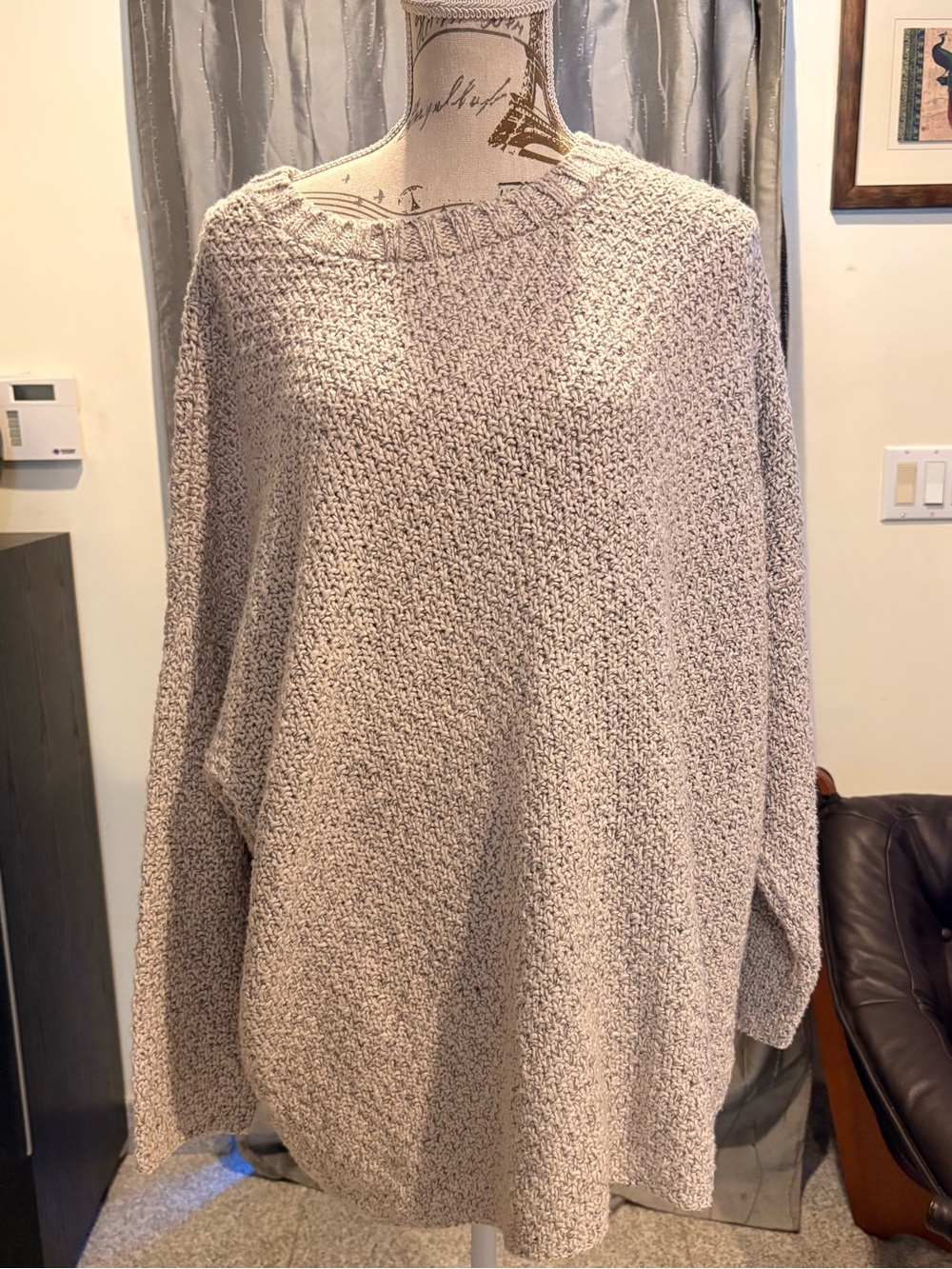Eileen Fisher Cozy Women's Silver Knit Sweater